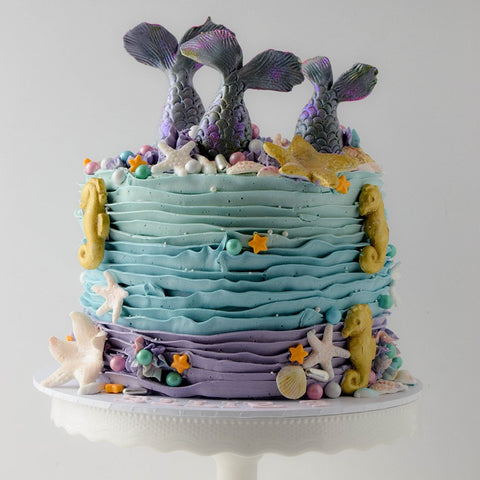 Ruffles & Mermaid Tails Cake from Sweet Creations in Marlborough, NZ