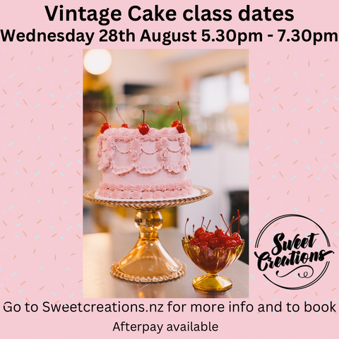 Vintage Cake decorating class