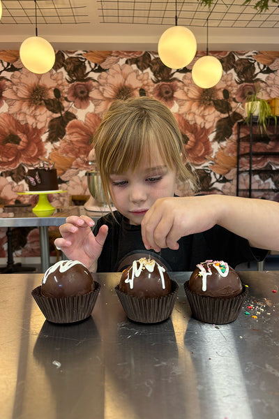 Hot chocolate bomb class for kids