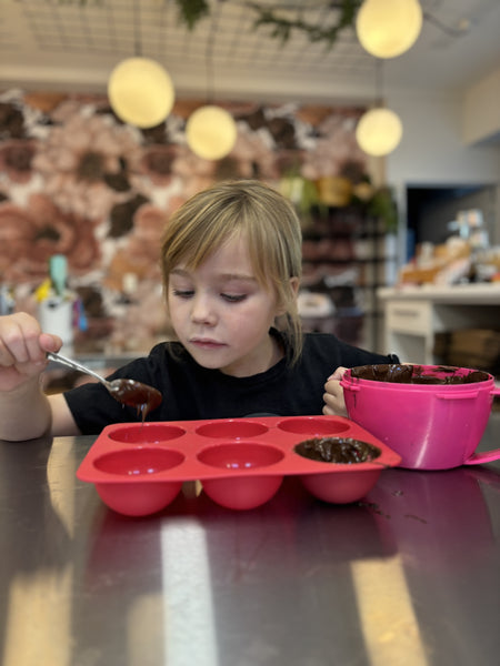 Hot chocolate bomb class for kids