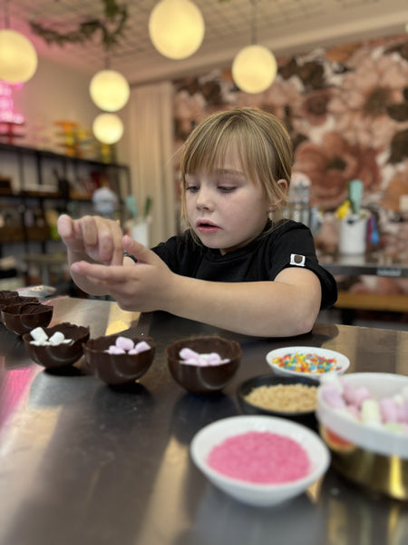 Hot chocolate bomb class for kids