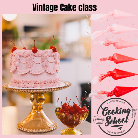 Vintage Cake decorating class