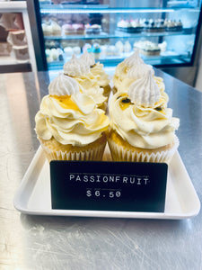 Coconut and Passionfruit Cupcake