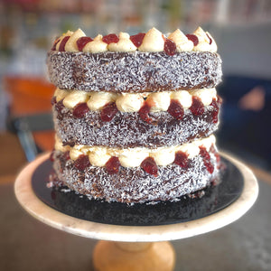 Chocolate Lamington Layer Cake from Sweet Creations in Marlborough, NZ