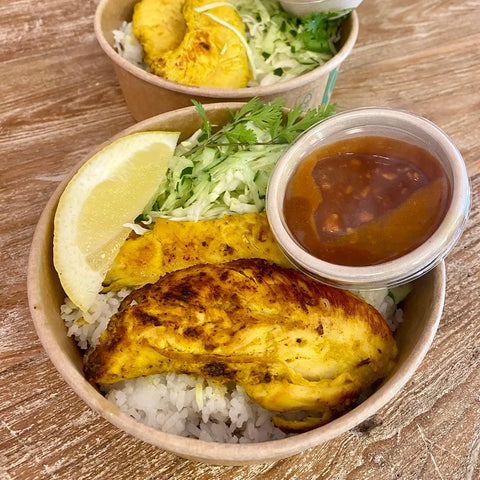 Satay Chicken Bowl from Sweet Creations in Marlborough, New Zealand