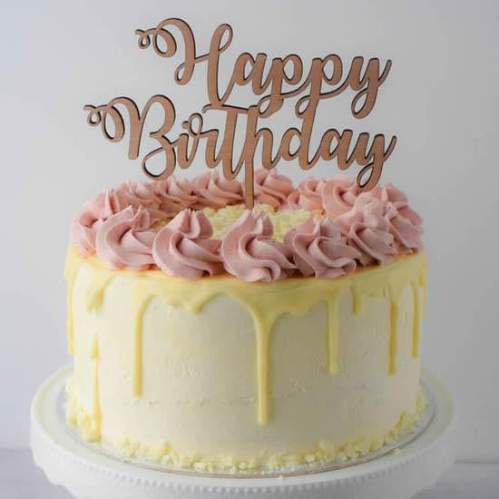 White Chocolate & Vanilla drip cake with Raspberry filling  by Sweet Creations, Blenheim, New Zealand