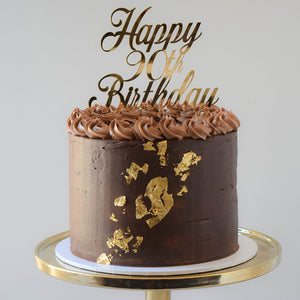 Chocolate Ganache & Gold Leaf Cake from Sweet Creations in Marlborough, NZ