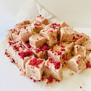 White Chocolate & Raspberry Fudge by Sweet Creations, Blenheim, New Zealand